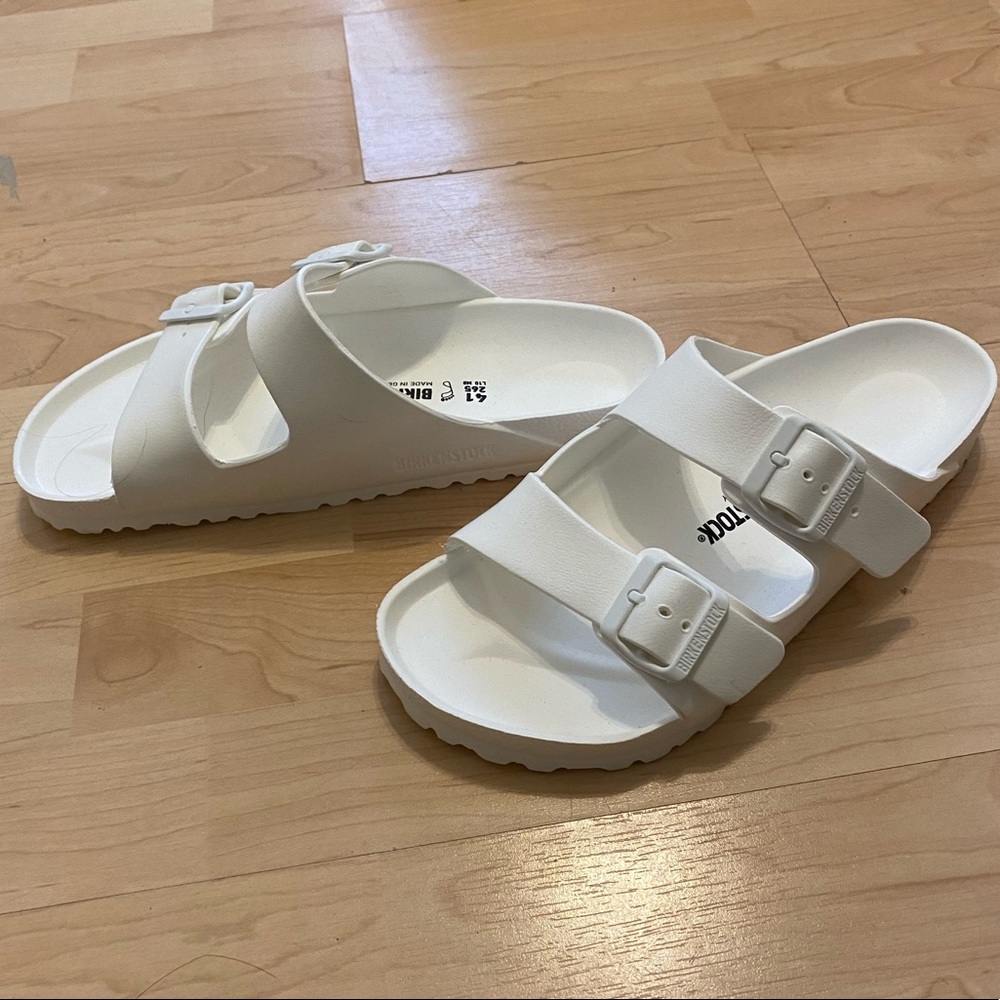 White Birkenstock Sandals